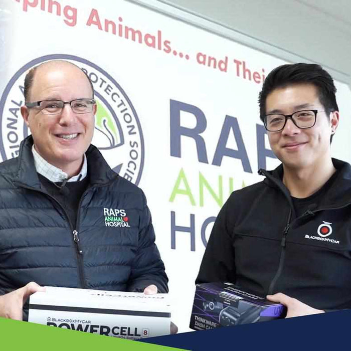 BlackboxMyCar | Helping Out In the Community - Protecting the Regional Animal Protection Society (RAPS) with Dash Cam and Battery Pack - - BlackboxMyCar Canada