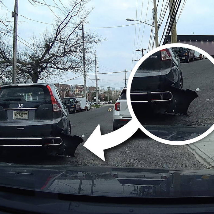 Bumper Thief Caught on Dashcam: A Hit-and-Run Twist - - BlackboxMyCar Canada