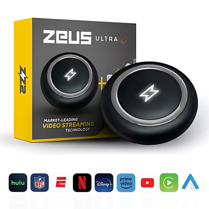 Interface de diffusion en direct sans fil CarPlay et Android Auto ZZ-2 ZEUS ULTRA 2 avec sortie HDMI intégrée 