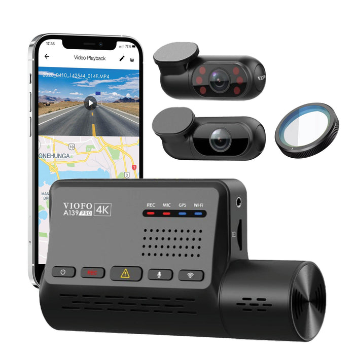 VIOFO A139 Pro 4K 3-Channel Dash Cam with GPS — Canada