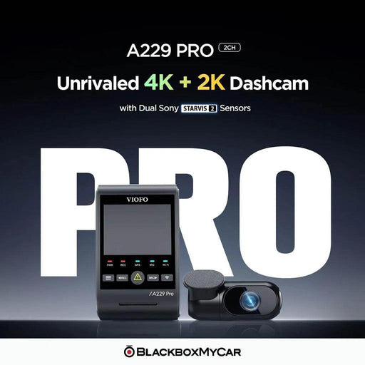 VIOFO A229 Pro Duo 4K UHD 2-Channel Dash Cam - BlackboxMyCar Canada