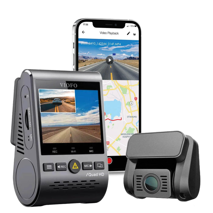 VIOFO A129 Plus Duo 2K QHD 2-Channel Dash Cam with GPS - BlackboxMyCar Canada